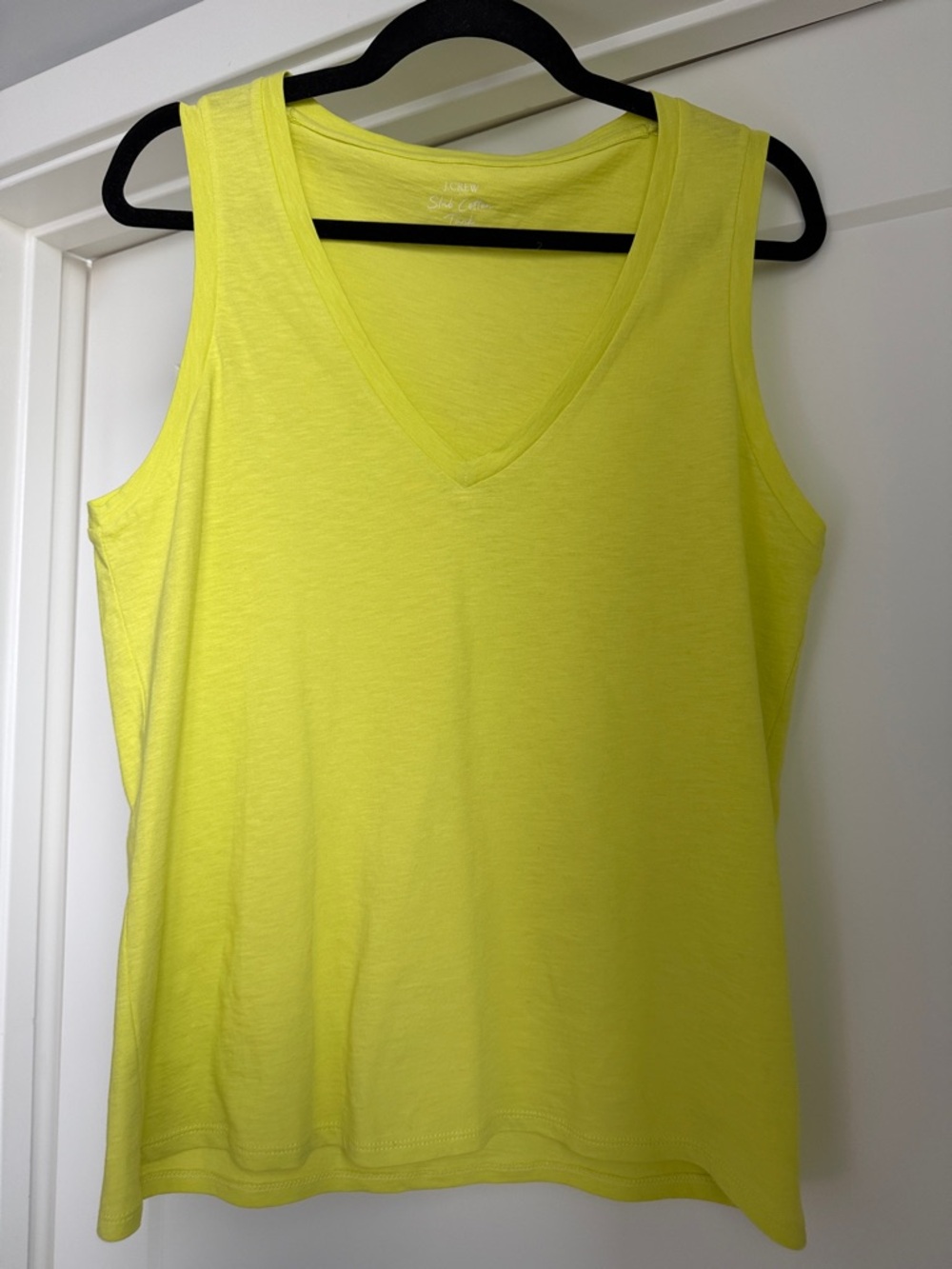 J. Crew Bright Yellow V-Neck Tank Top